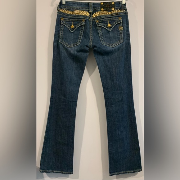 Miss Me Denim - Excellent Condition, PreOwned, Miss Me Bootcut Gold Wings Jeans, Sz 28